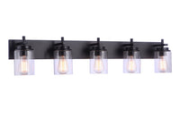 Craftmade - 17441FB5 - Five Light Vanity - Reeves - Flat Black