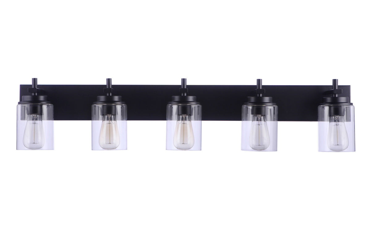 Craftmade - 17441FB5 - Five Light Vanity - Reeves - Flat Black