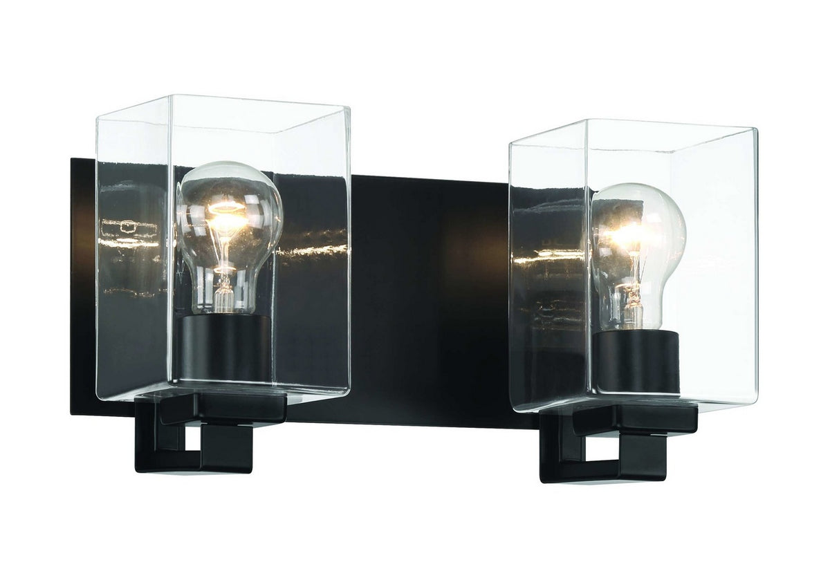 Craftmade - 18514FB2 - Two Light Vanity - McClane - Flat Black