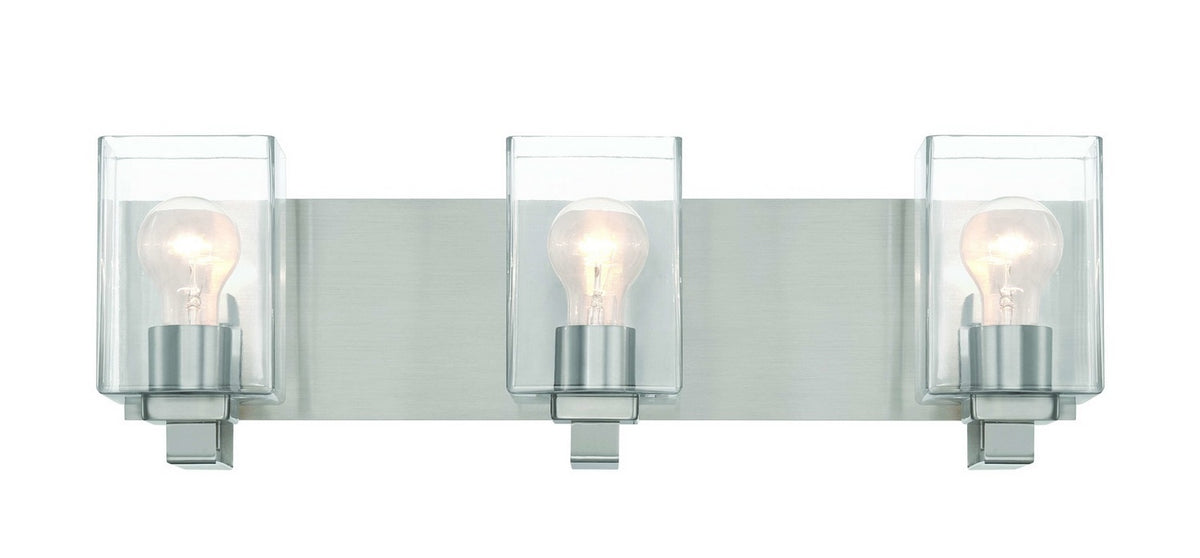 Craftmade - 18524BNK3 - Three Light Vanity - McClane - Brushed Polished Nickel