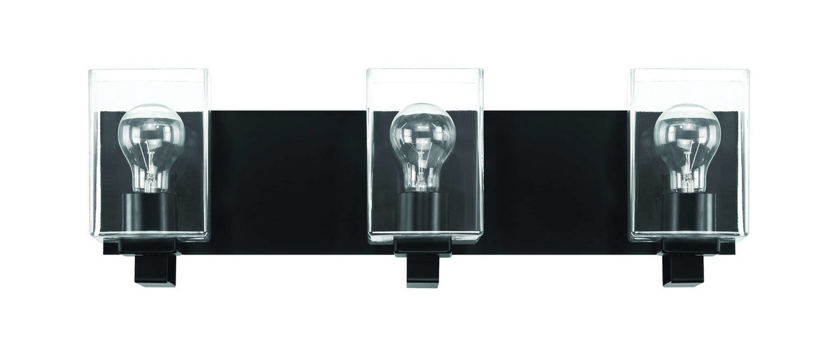 Craftmade - 18524FB3 - Three Light Vanity - McClane - Flat Black