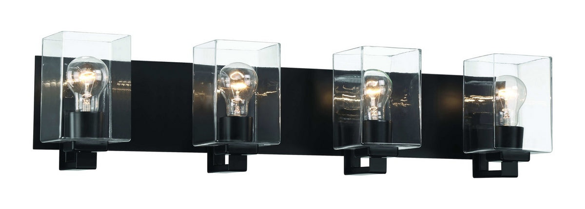 Craftmade - 18532FB4 - Four Light Vanity - McClane - Flat Black