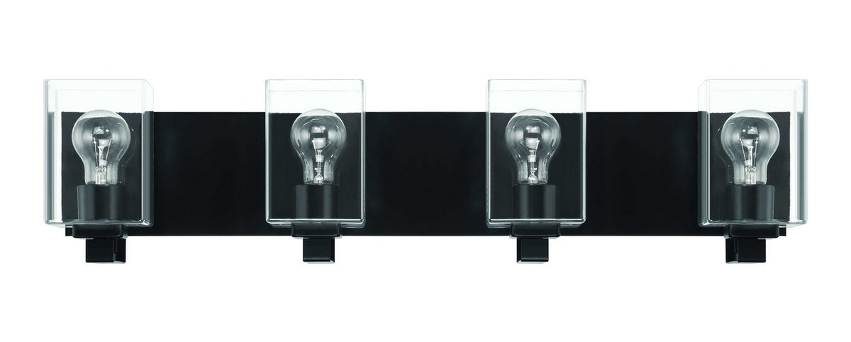 Craftmade - 18532FB4 - Four Light Vanity - McClane - Flat Black