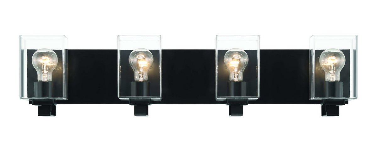 Craftmade - 18532FB4 - Four Light Vanity - McClane - Flat Black