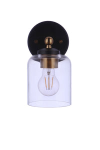 Craftmade - 18705FBSB1 - One Light Wall Sconce - Coppa - Flat Black/Satin Brass