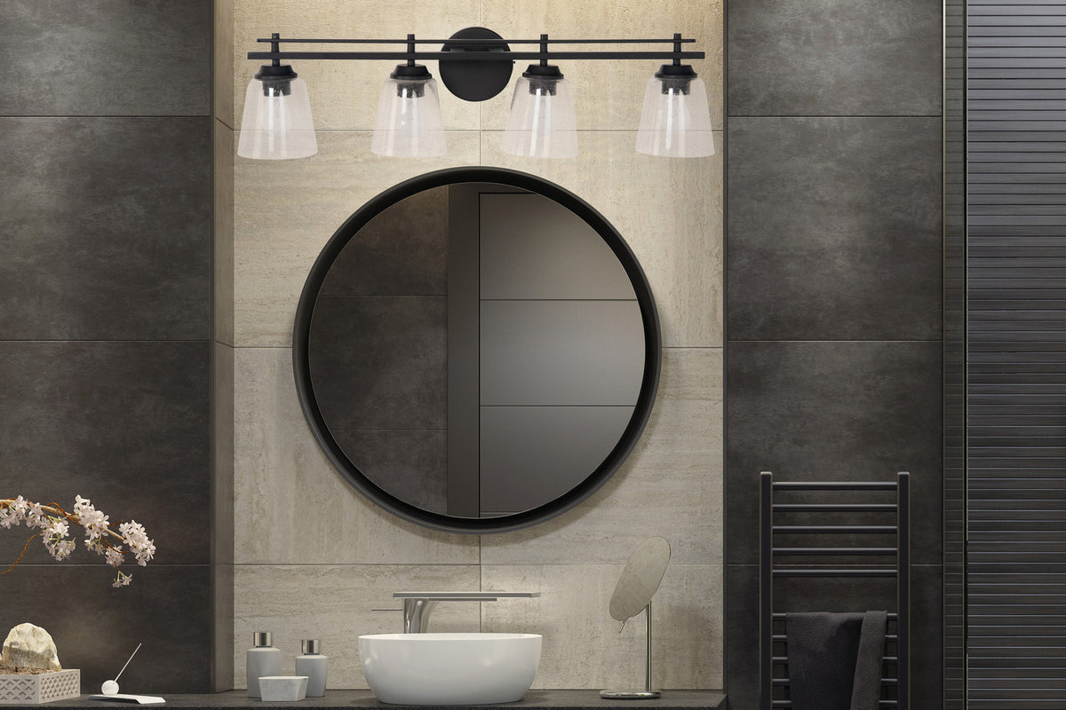 Craftmade - 18733FBSB5 - Five Light Vanity - Coppa - Flat Black/Satin Brass