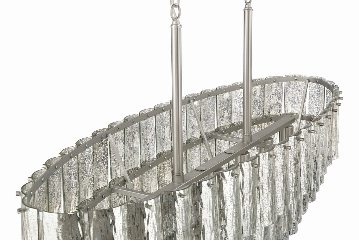 Craftmade - 48677-BNK - Seven Light Island Pendant - Museo - Brushed Polished Nickel