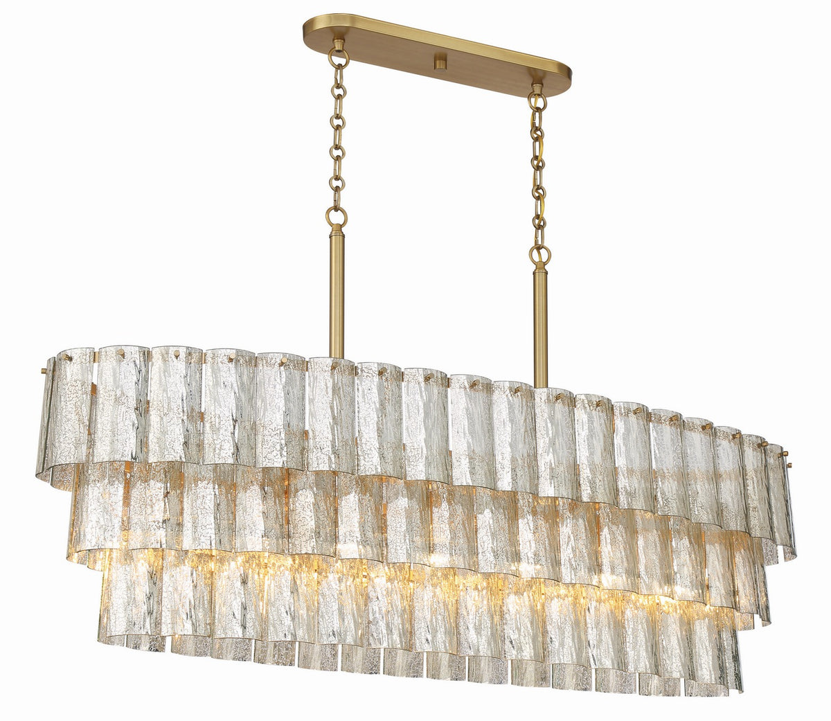 Craftmade - 48677-SB - Seven Light Island Pendant - Museo - Satin Brass
