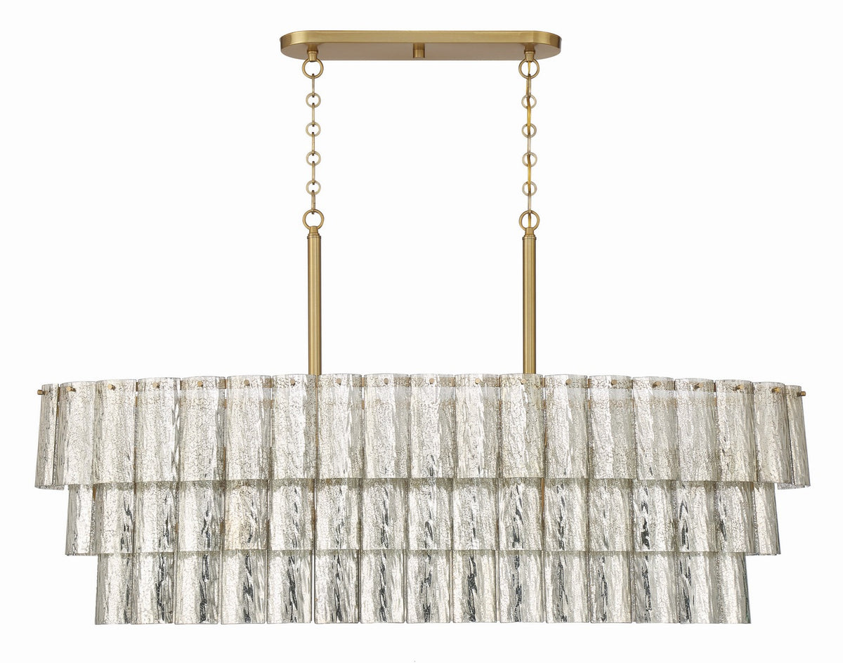 Craftmade - 48677-SB - Seven Light Island Pendant - Museo - Satin Brass