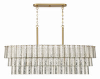 Craftmade - 48677-SB - Seven Light Island Pendant - Museo - Satin Brass