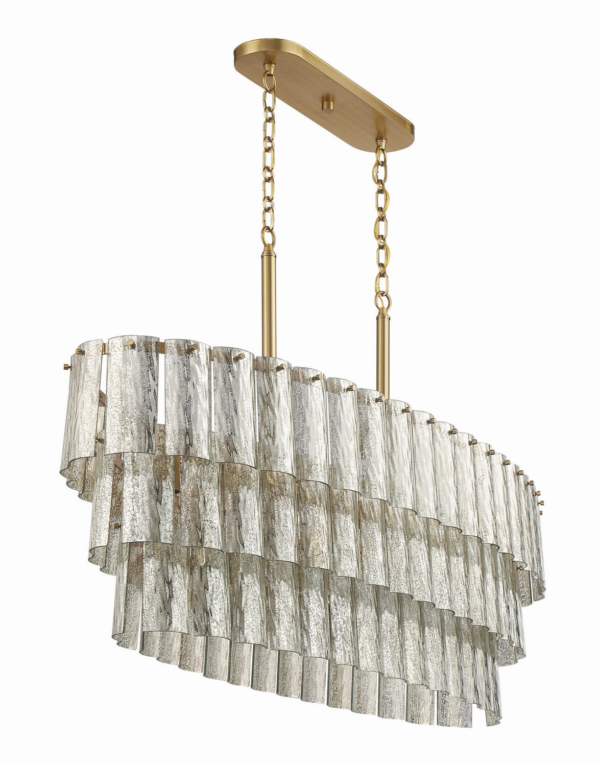 Craftmade - 48677-SB - Seven Light Island Pendant - Museo - Satin Brass