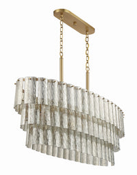 Craftmade - 48677-SB - Seven Light Island Pendant - Museo - Satin Brass