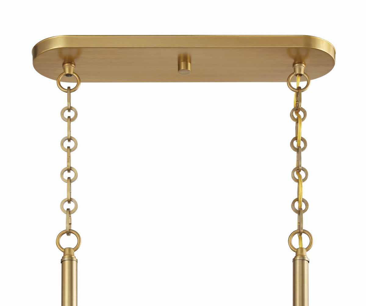 Craftmade - 48677-SB - Seven Light Island Pendant - Museo - Satin Brass