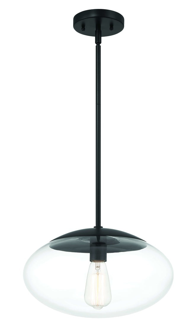 Craftmade - 56894-FB - One Light Pendant - Gaze - Flat Black