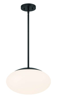 Craftmade - 56894-FB-WG - One Light Pendant - Gaze - Flat Black