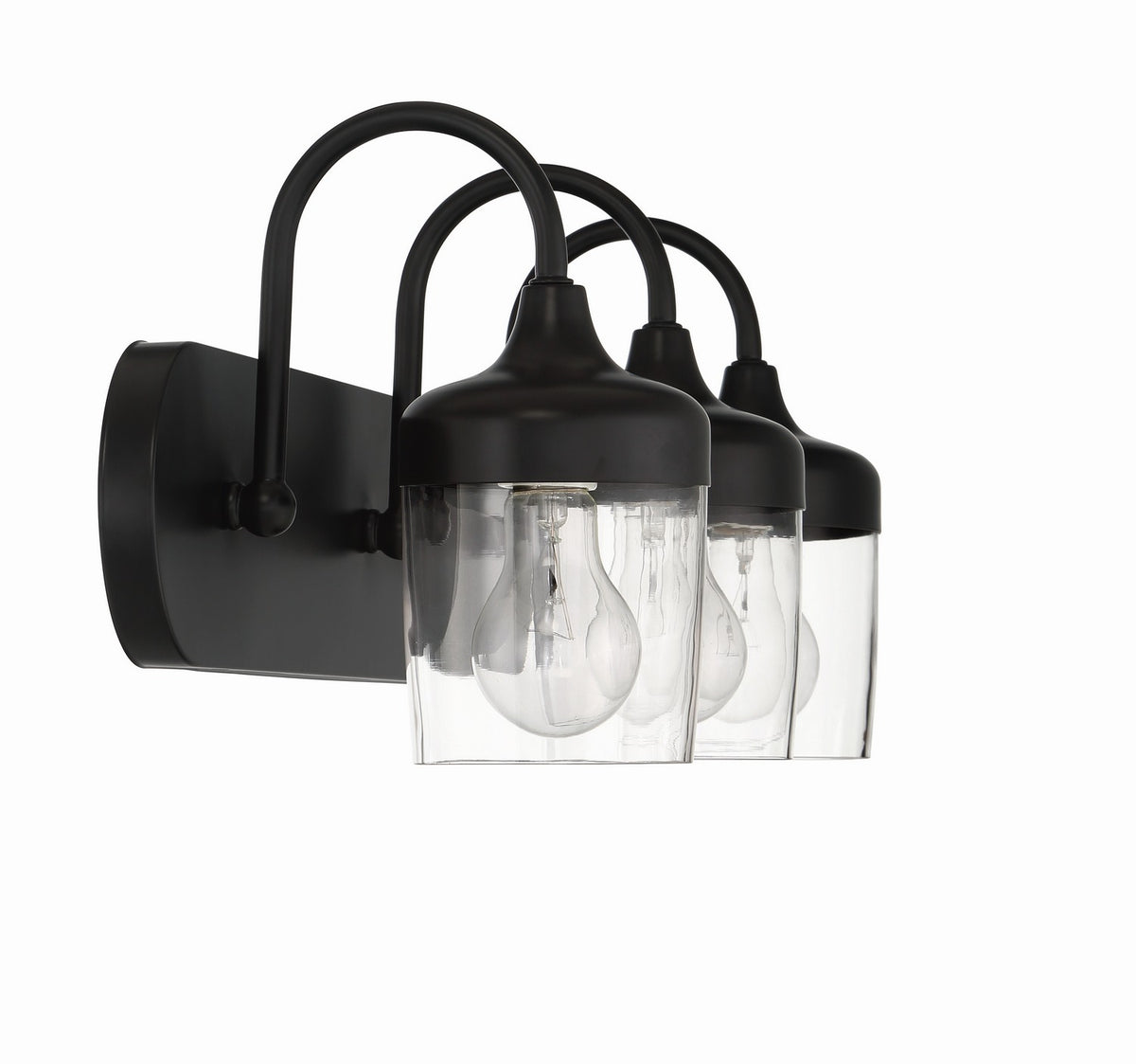 Craftmade - 58103-FB - Three Light Vanity - Wrenn - Flat Black