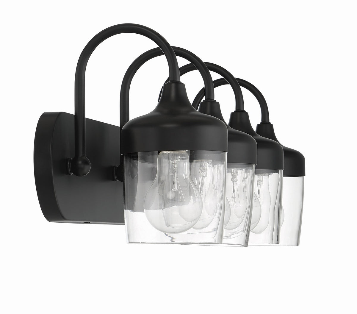 Craftmade - 58104-FB - Four Light Vanity - Wrenn - Flat Black