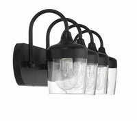 Craftmade - 58104-FB - Four Light Vanity - Wrenn - Flat Black