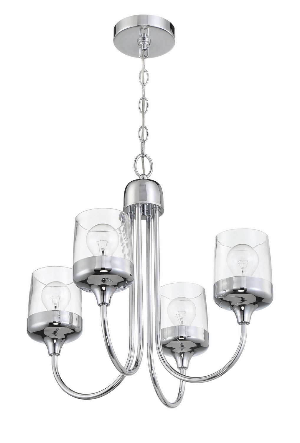 Craftmade - 58124-CH - Four Light Chandelier - Wrenn - Chrome