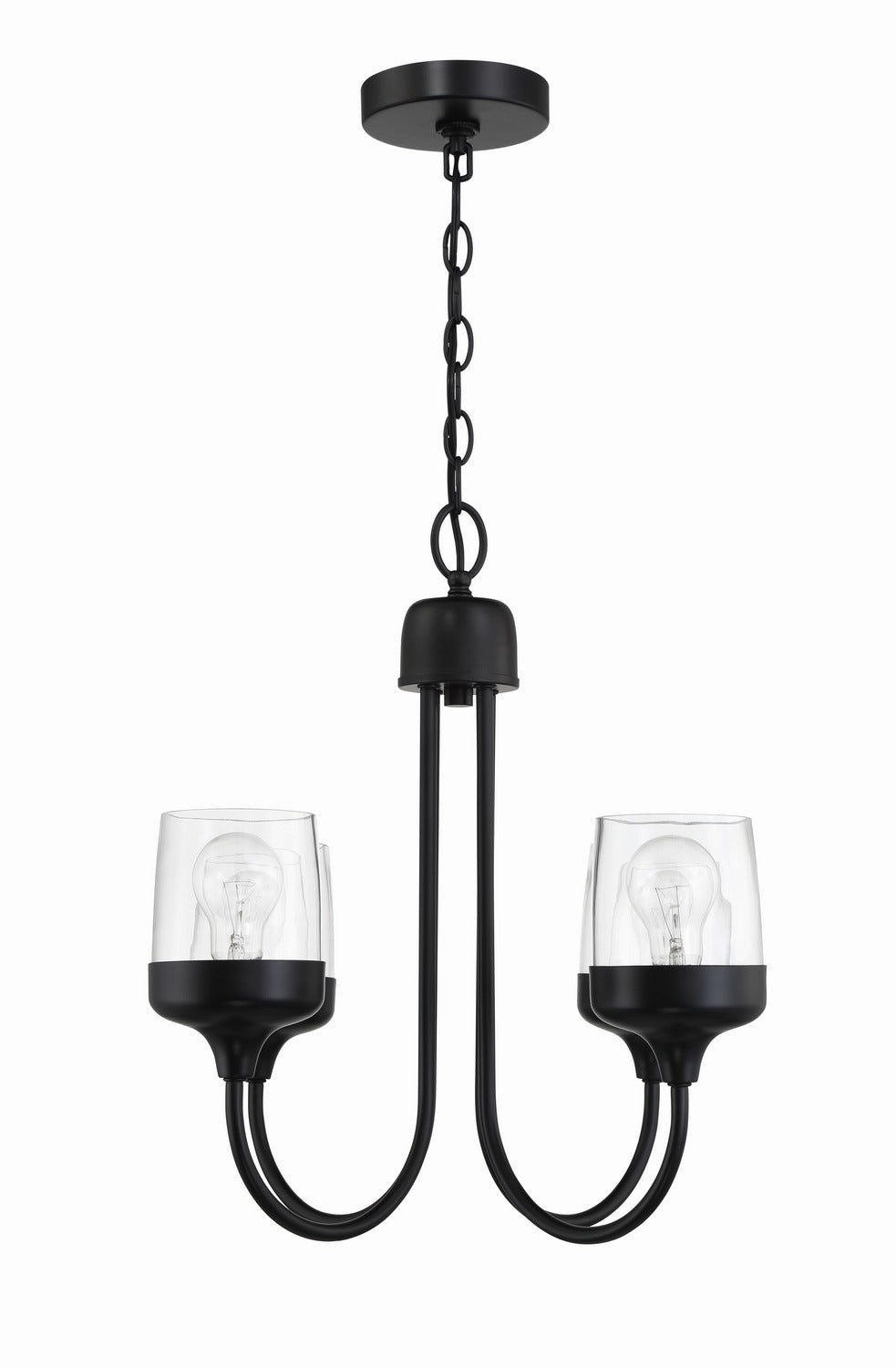 Craftmade - 58124-FB - Four Light Chandelier - Wrenn - Flat Black