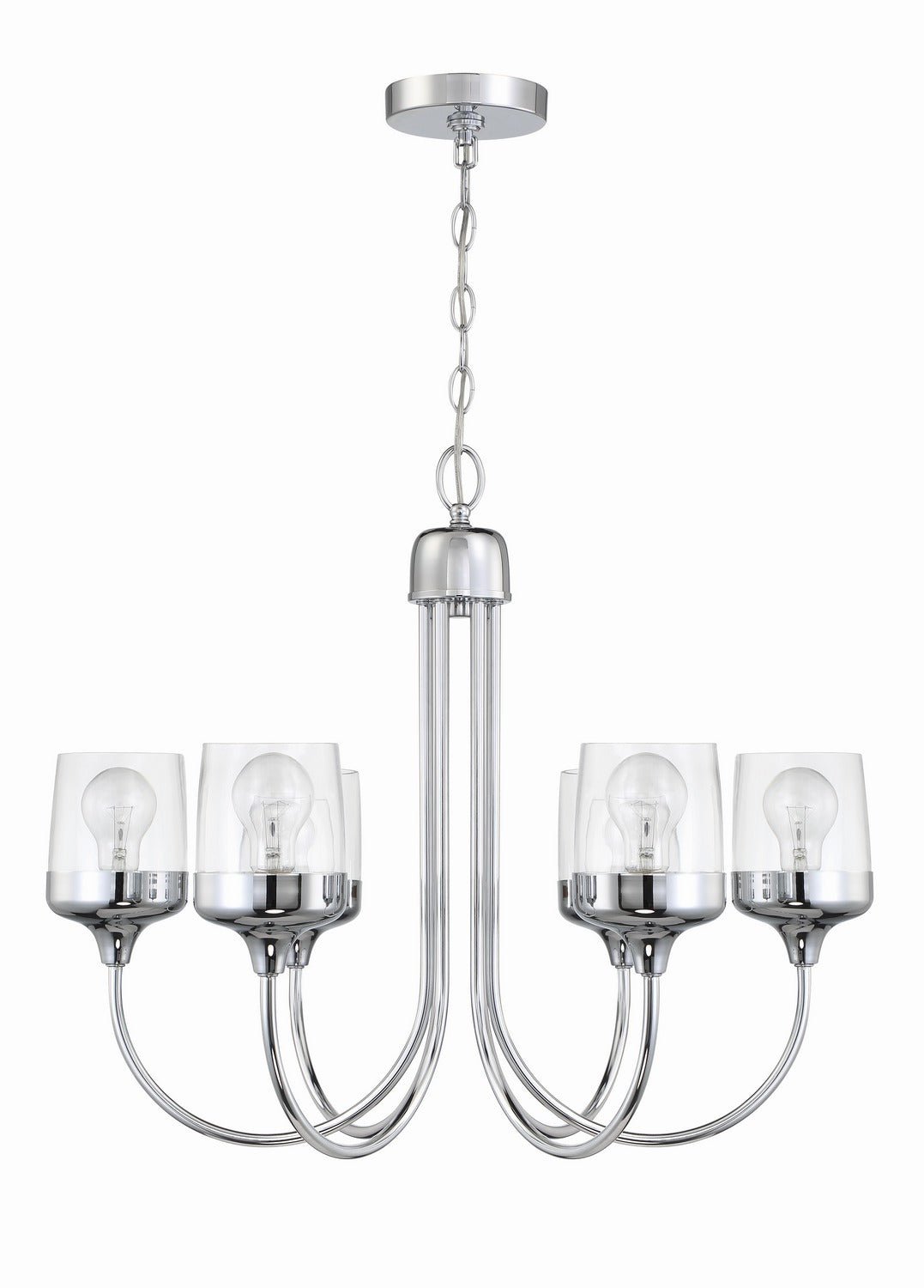 Craftmade - 58126-CH - Six Light Chandelier - Wrenn - Chrome