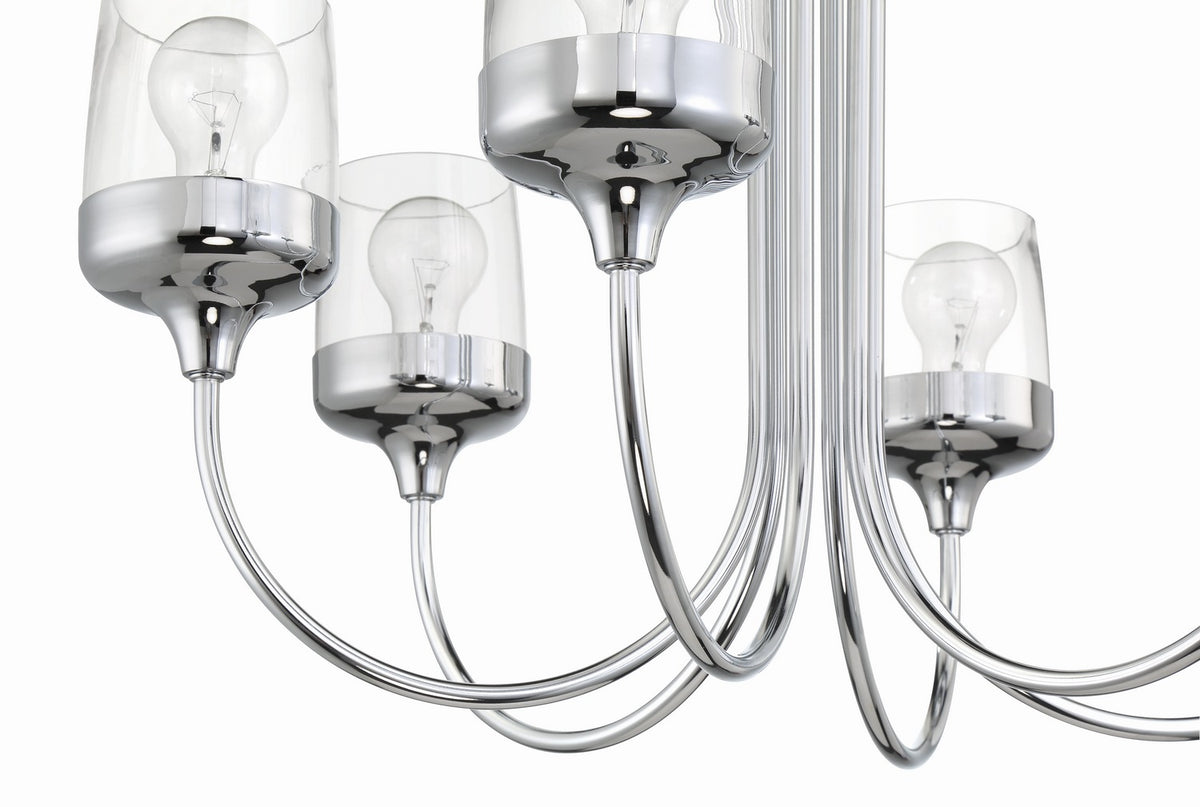 Craftmade - 58126-CH - Six Light Chandelier - Wrenn - Chrome