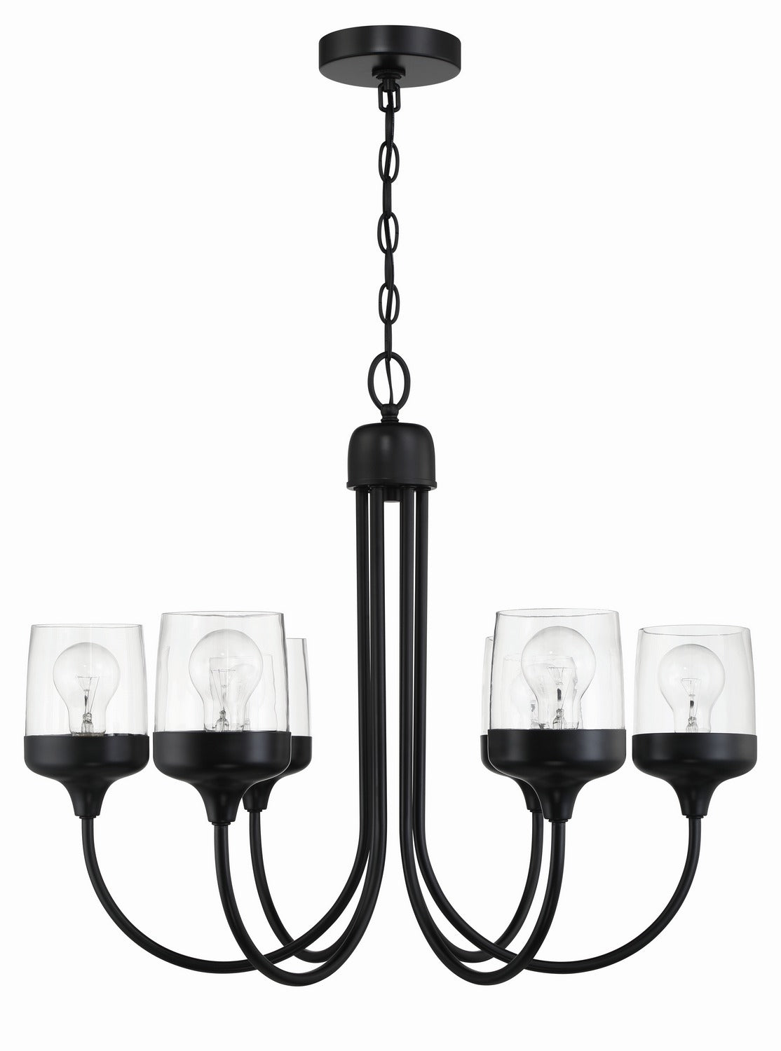Craftmade - 58126-FB - Six Light Chandelier - Wrenn - Flat Black