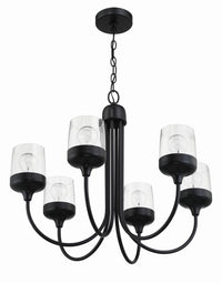 Craftmade - 58126-FB - Six Light Chandelier - Wrenn - Flat Black