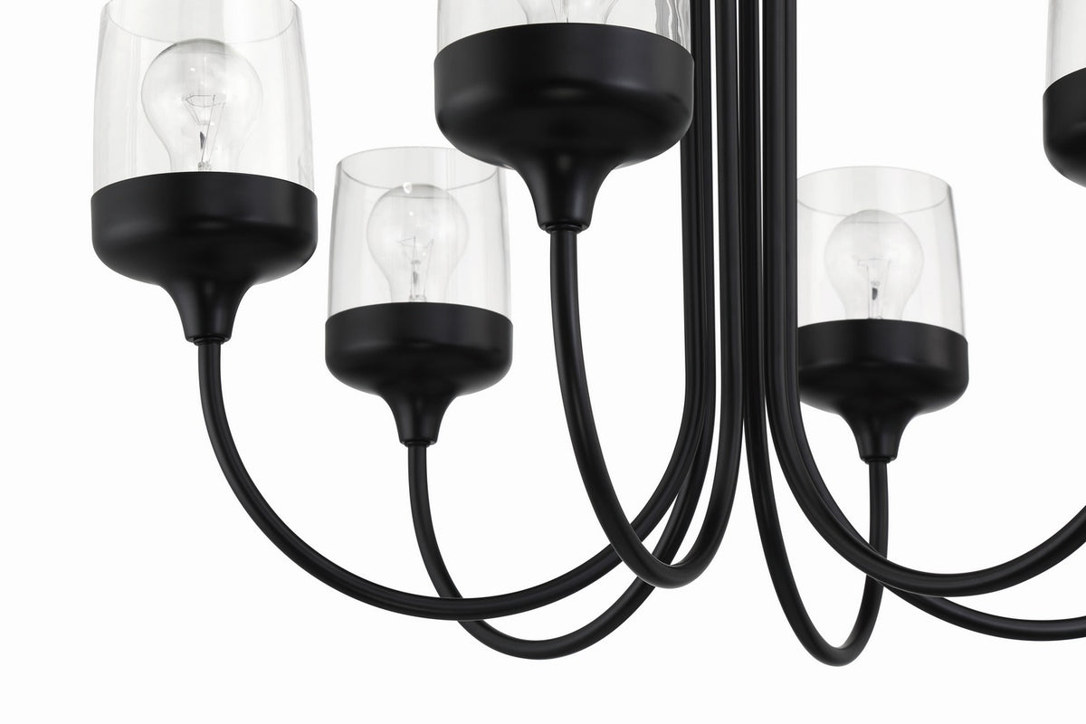 Craftmade - 58126-FB - Six Light Chandelier - Wrenn - Flat Black