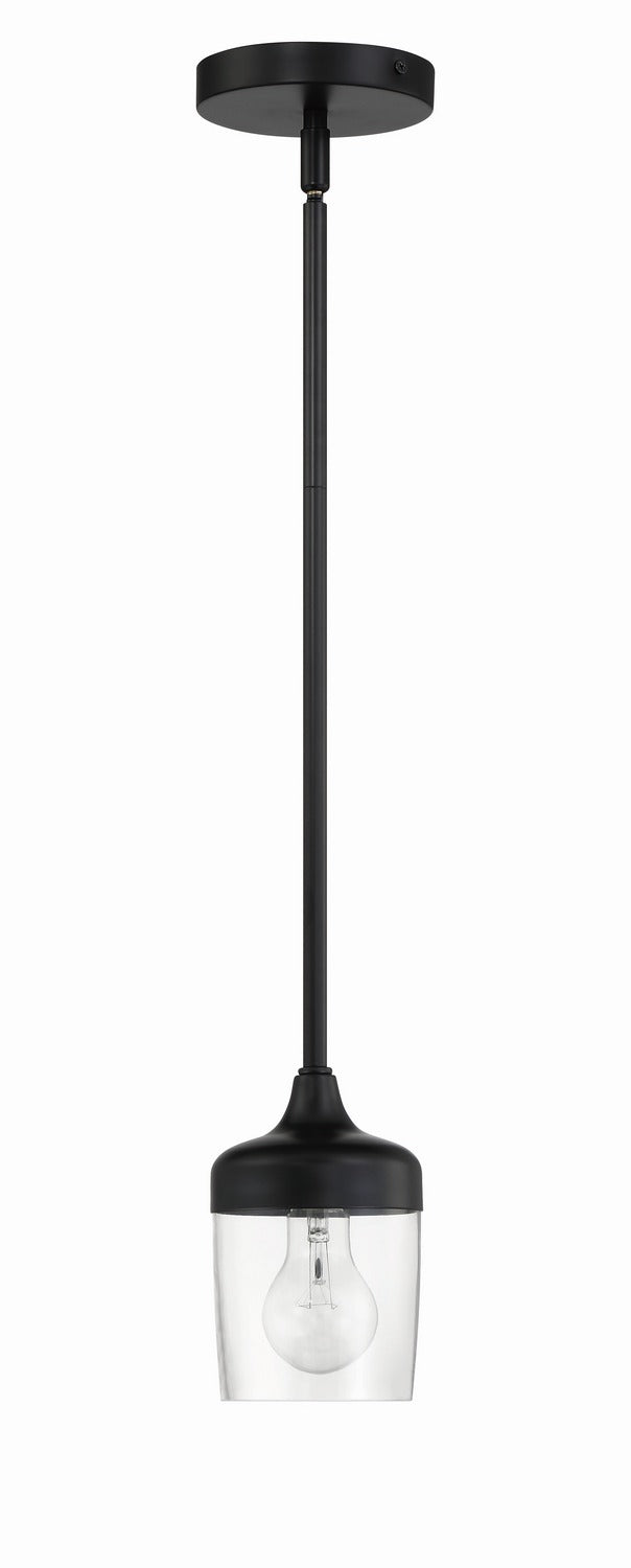 Craftmade - 58191-FB - One Light Mini Pendant - Wrenn - Flat Black