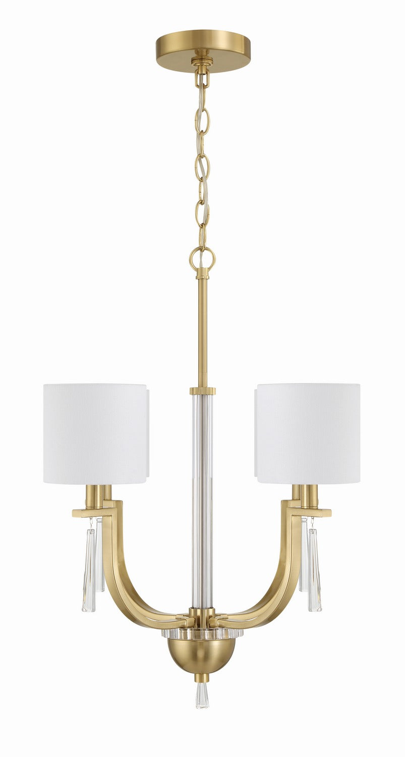 Craftmade - 58224-SB - Four Light Chandelier - Fortuna - Satin Brass