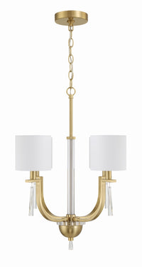 Craftmade - 58224-SB - Four Light Chandelier - Fortuna - Satin Brass