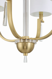 Craftmade - 58224-SB - Four Light Chandelier - Fortuna - Satin Brass