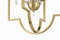 Craftmade - 58234-SB - Four Light Foyer Pendant - Fortuna - Satin Brass