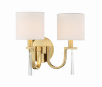 Craftmade - 58262-SB - Two Light Wall Sconce - Fortuna - Satin Brass