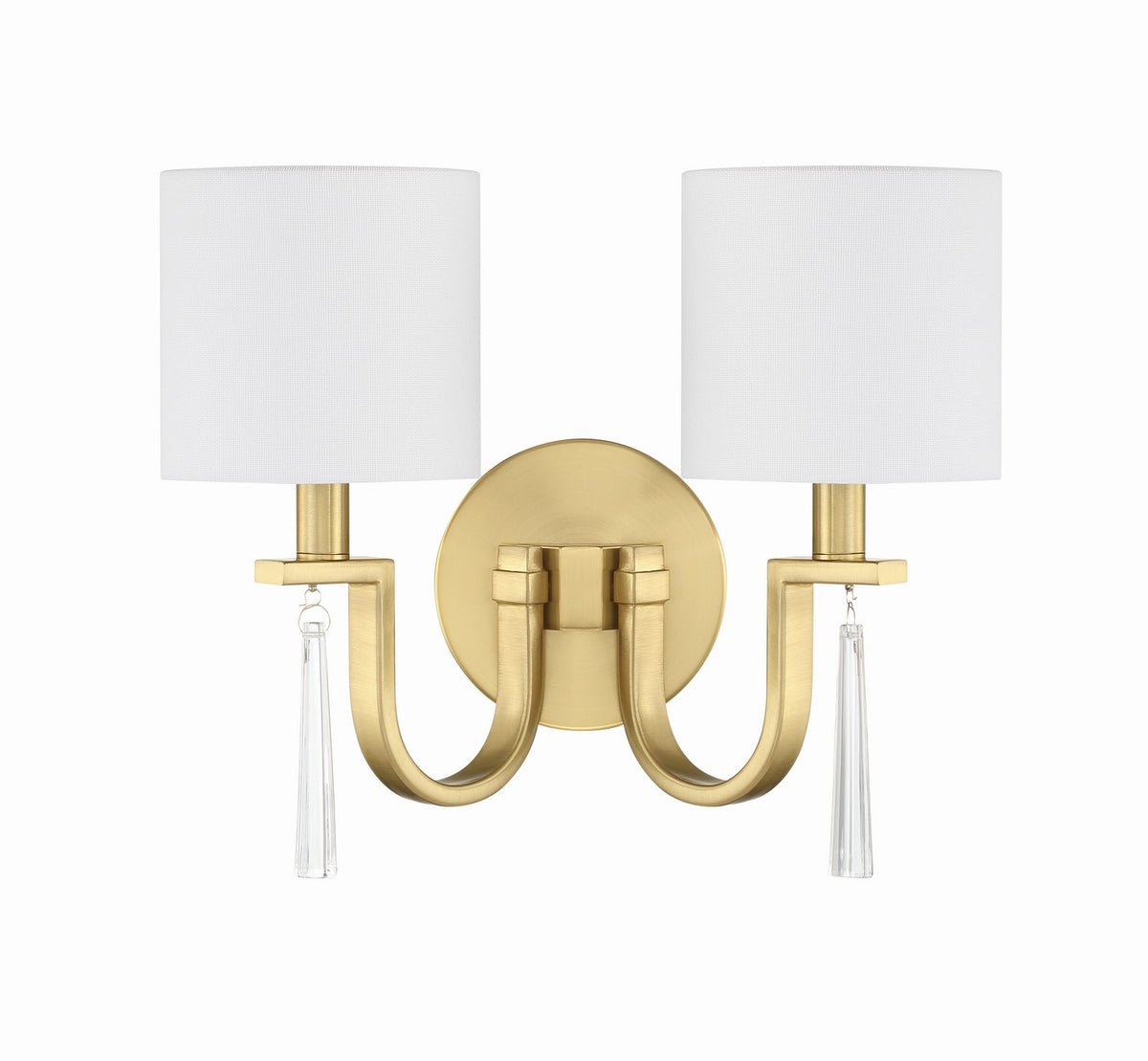 Craftmade - 58262-SB - Two Light Wall Sconce - Fortuna - Satin Brass