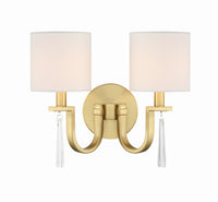 Craftmade - 58262-SB - Two Light Wall Sconce - Fortuna - Satin Brass
