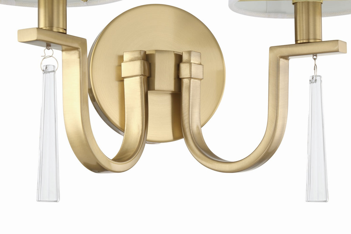 Craftmade - 58262-SB - Two Light Wall Sconce - Fortuna - Satin Brass