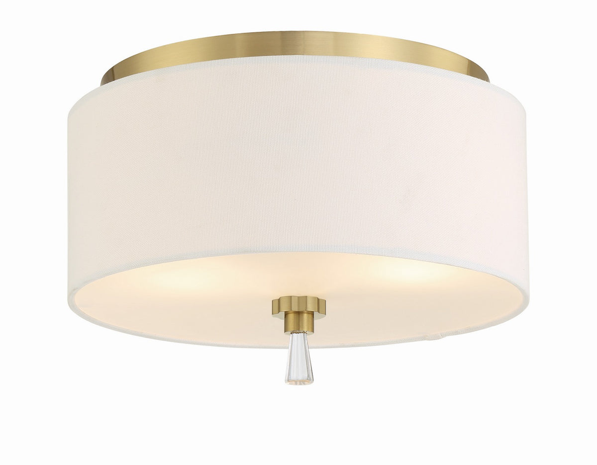 Craftmade - 58282-SB - Two Light Flushmount - Fortuna - Satin Brass