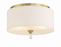 Craftmade - 58282-SB - Two Light Flushmount - Fortuna - Satin Brass