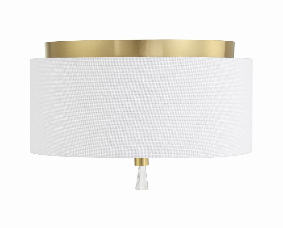 Craftmade - 58282-SB - Two Light Flushmount - Fortuna - Satin Brass