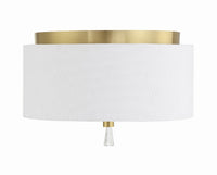 Craftmade - 58282-SB - Two Light Flushmount - Fortuna - Satin Brass