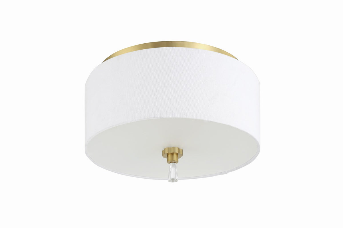 Craftmade - 58282-SB - Two Light Flushmount - Fortuna - Satin Brass