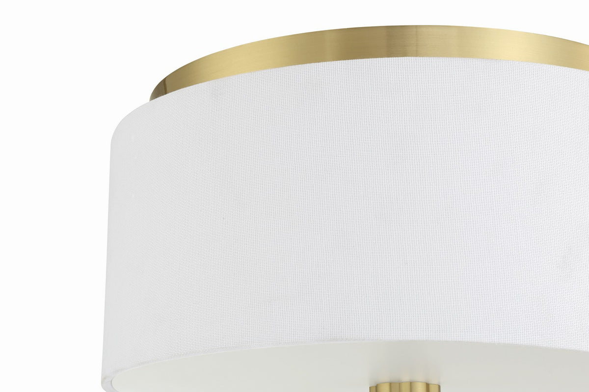 Craftmade - 58282-SB - Two Light Flushmount - Fortuna - Satin Brass