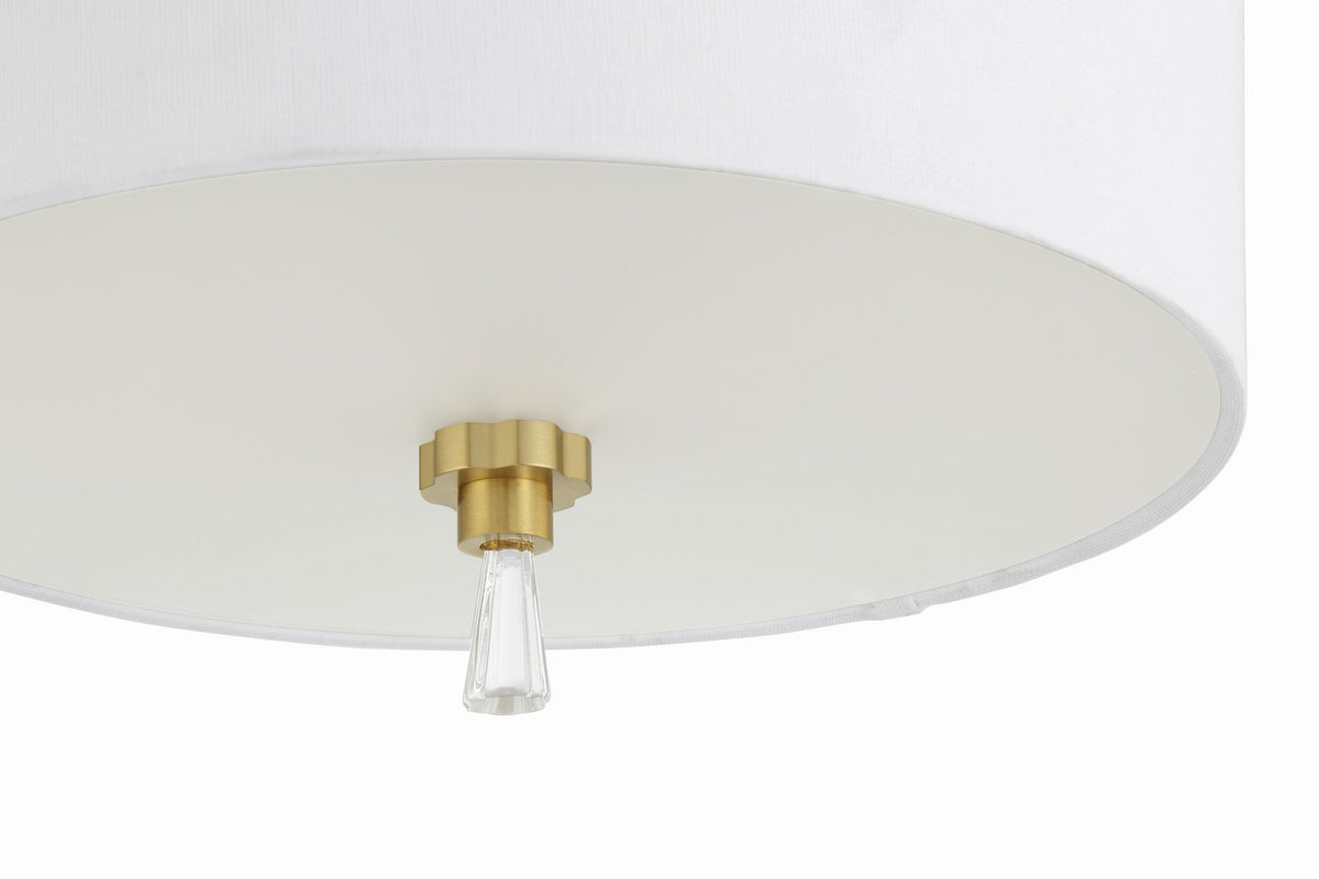 Craftmade - 58282-SB - Two Light Flushmount - Fortuna - Satin Brass