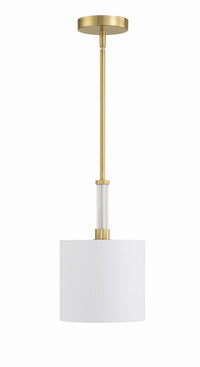 Craftmade - 58291-SB - One Light Mini Pendant - Fortuna - Satin Brass