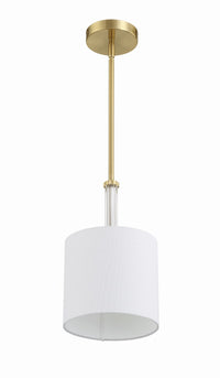 Craftmade - 58291-SB - One Light Mini Pendant - Fortuna - Satin Brass