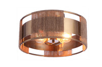 Craftmade - 59052-SB - Two Light Semi Flush Mount - Kensey - Satin Brass
