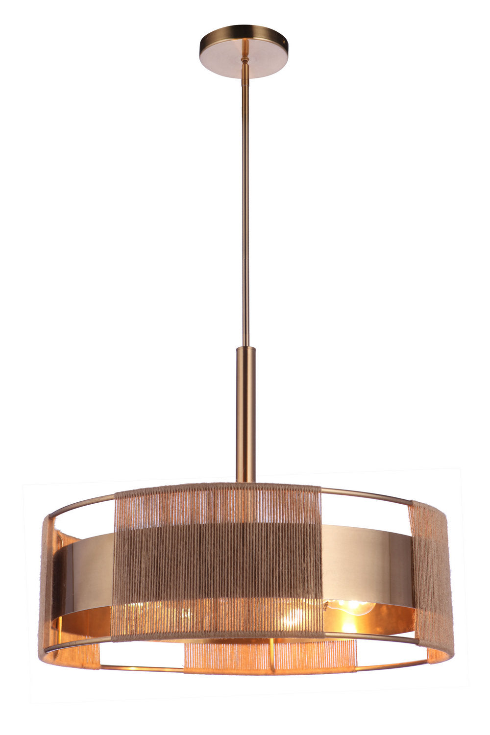 Craftmade - 59096-SB - Six Light Pendant - Kensey - Satin Brass