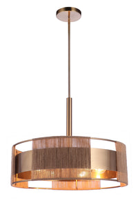 Craftmade - 59096-SB - Six Light Pendant - Kensey - Satin Brass